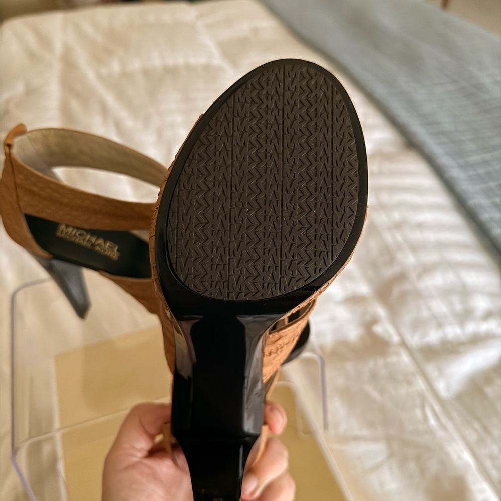 Michael Kors Tan Strappy Heels - Picture 4 of 6